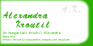 alexandra kroutil business card